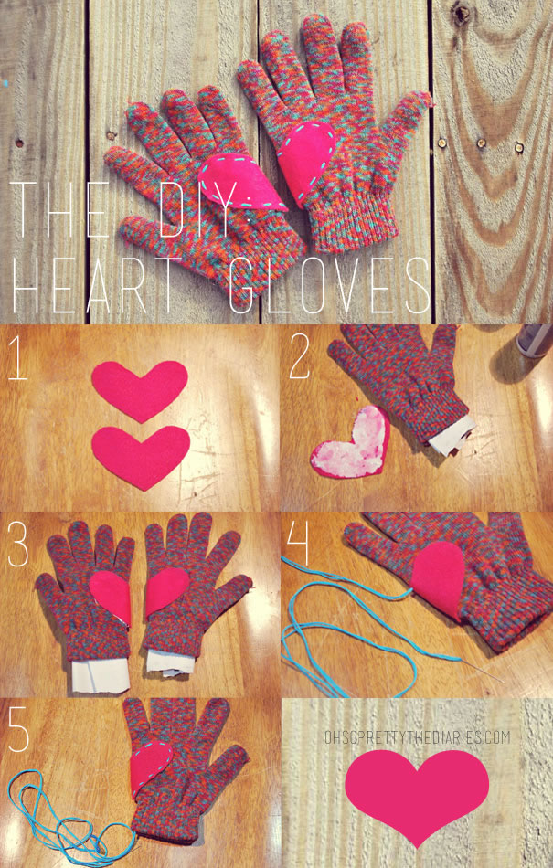 Guantes con corazones 2