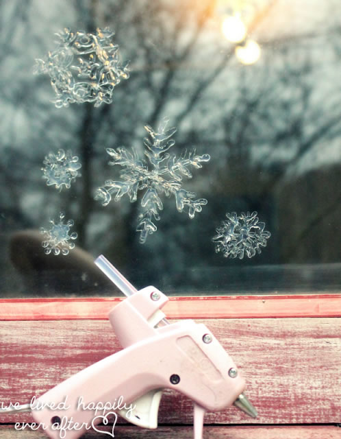 copos de nieve en tu ventana