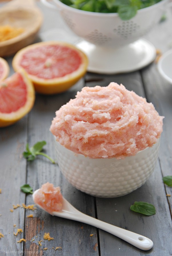 Exfoliante de menta y pomelo