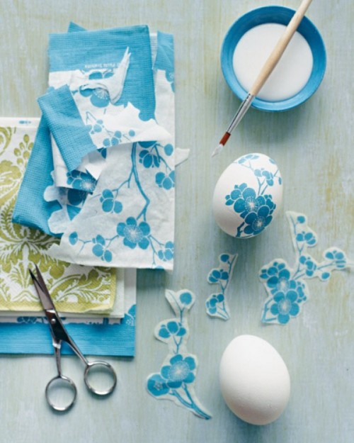 Huevos decorados con decoupage 2