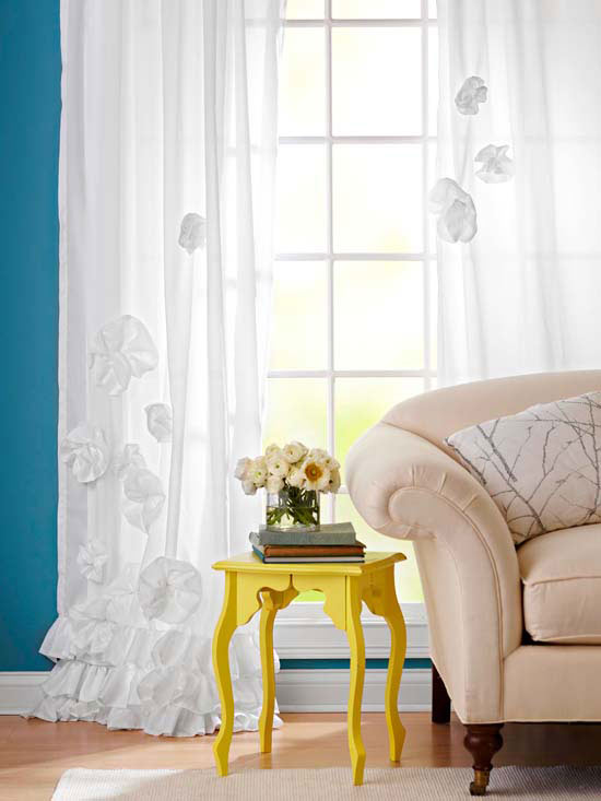 Flores de tela DIY para decorar cortinas – Guía De Manualidades