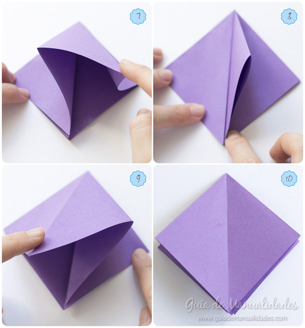 Lirio de agua origami 4