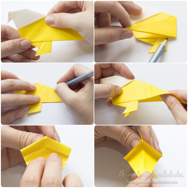 Pajarito origami 9