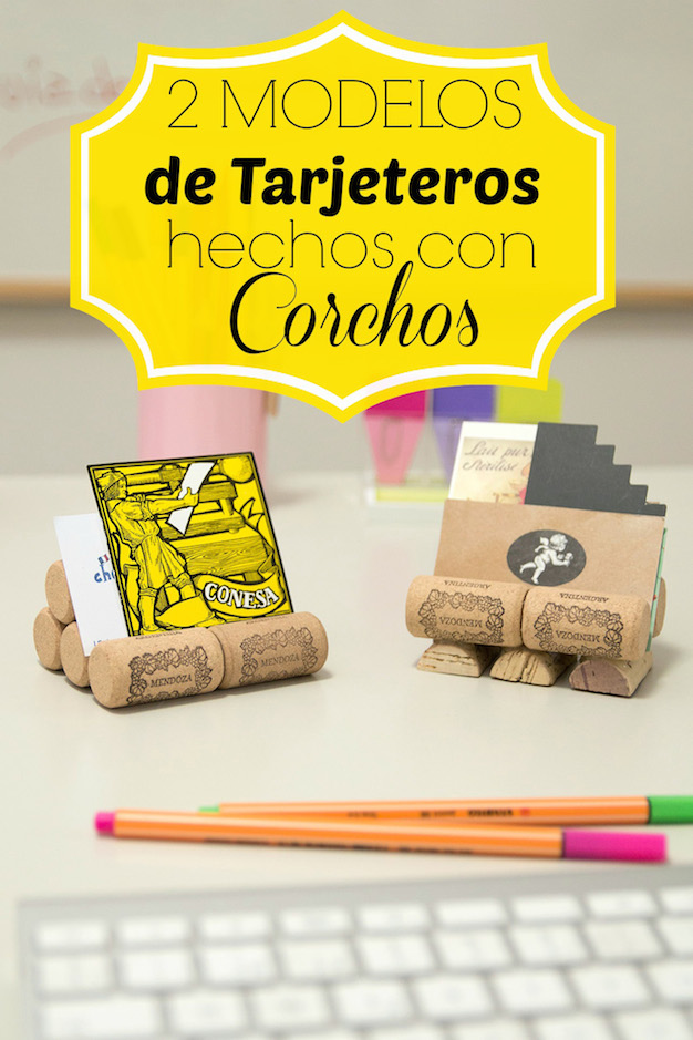 Tarjeteros con corchos 1