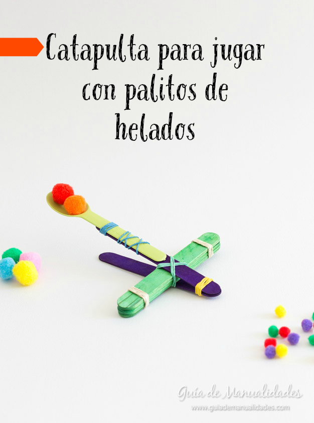 Catapulta con paletas de helado 1