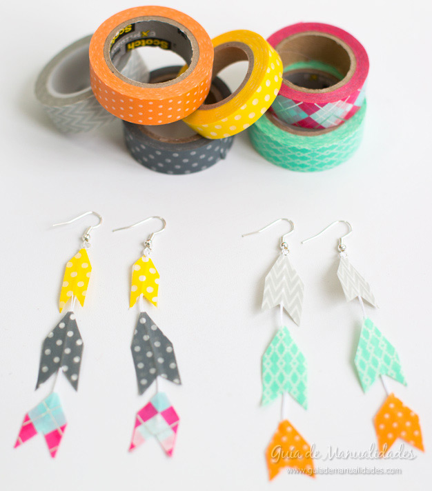 Aros con cinta washi 1