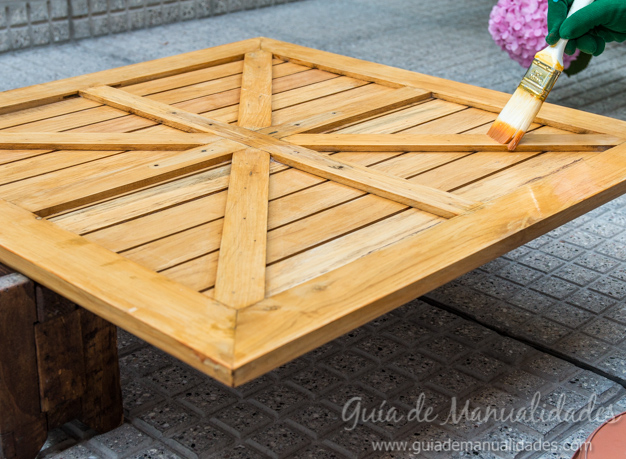 Mesa de madera decapada 14