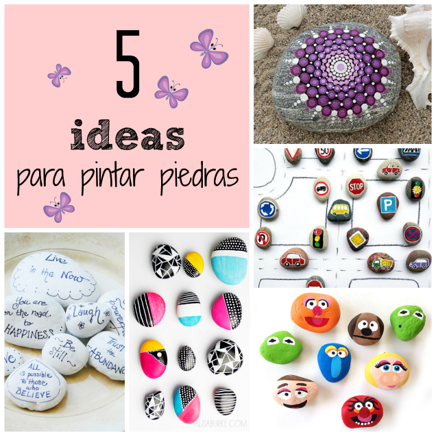 5 ideas para pintar piedras – Guía De Manualidades