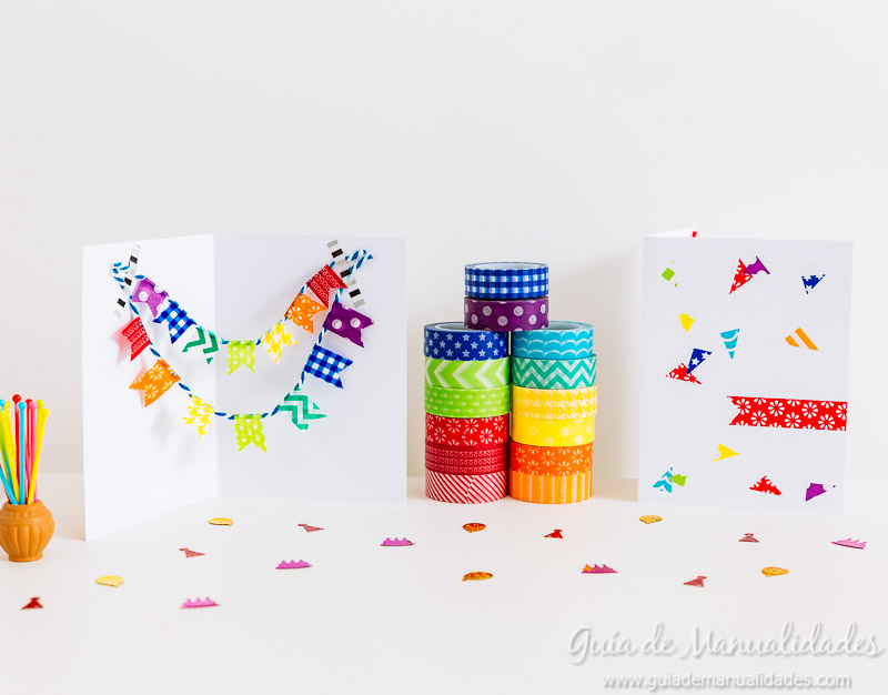 tarjetas con washi tapes 1