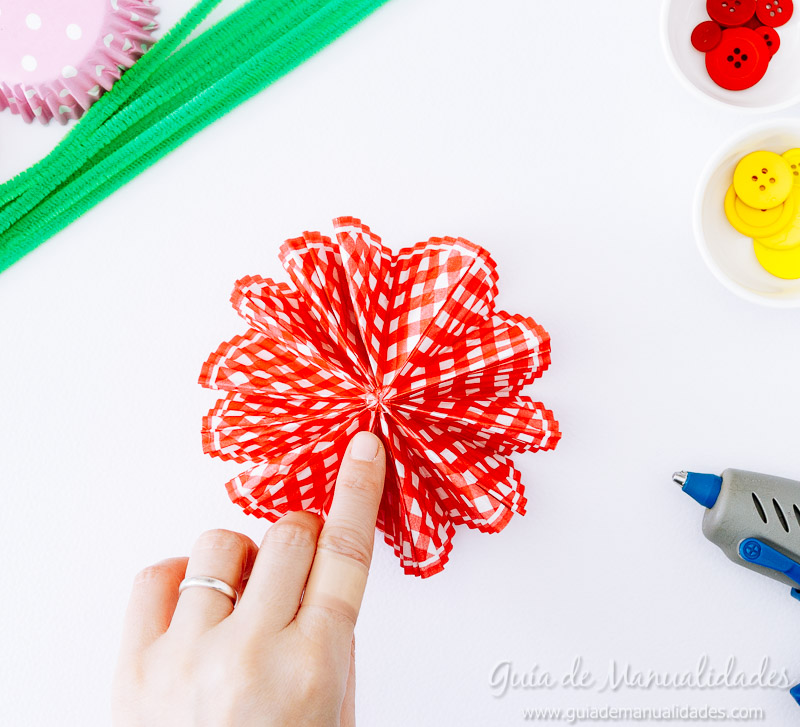 flores con moldes para cupcakes 16