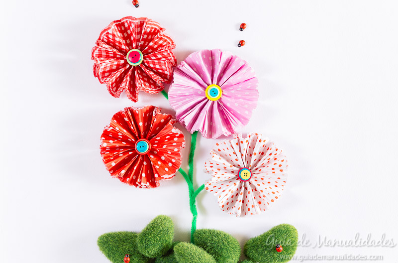 flores con moldes para cupcakes 23