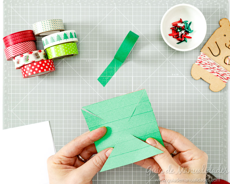 Molinillos navideños con cintas washi 6