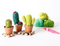 imagen Mini cactus de fieltro paso a paso