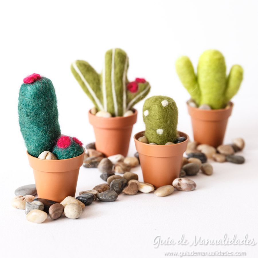 Cactus de fieltro DIY 1