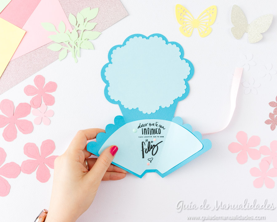 Tarjeta DIY ramo de flores 9