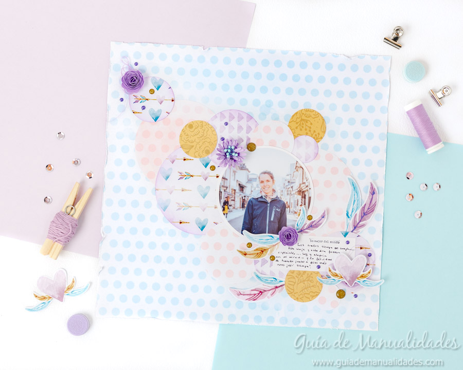 Layout sueños cumplidos scrapbooking 1