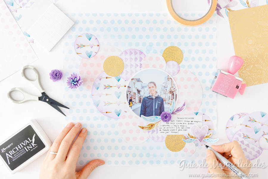 Layout sueños cumplidos scrapbooking 9