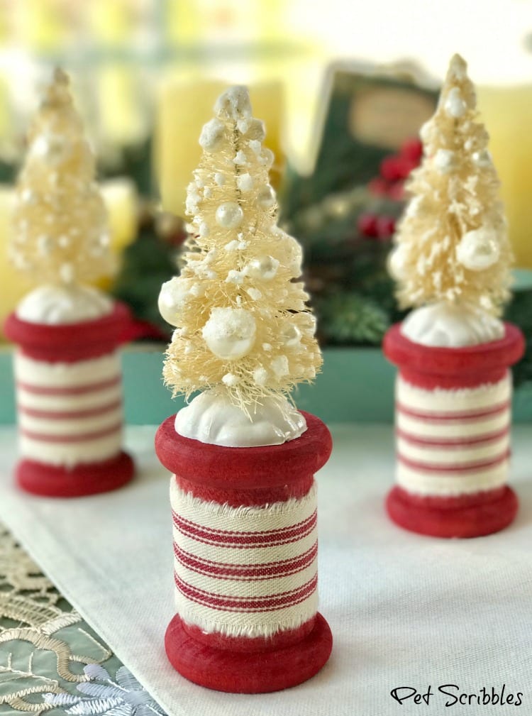 Ideas para hacer con mini arbolitos de Navidad 19