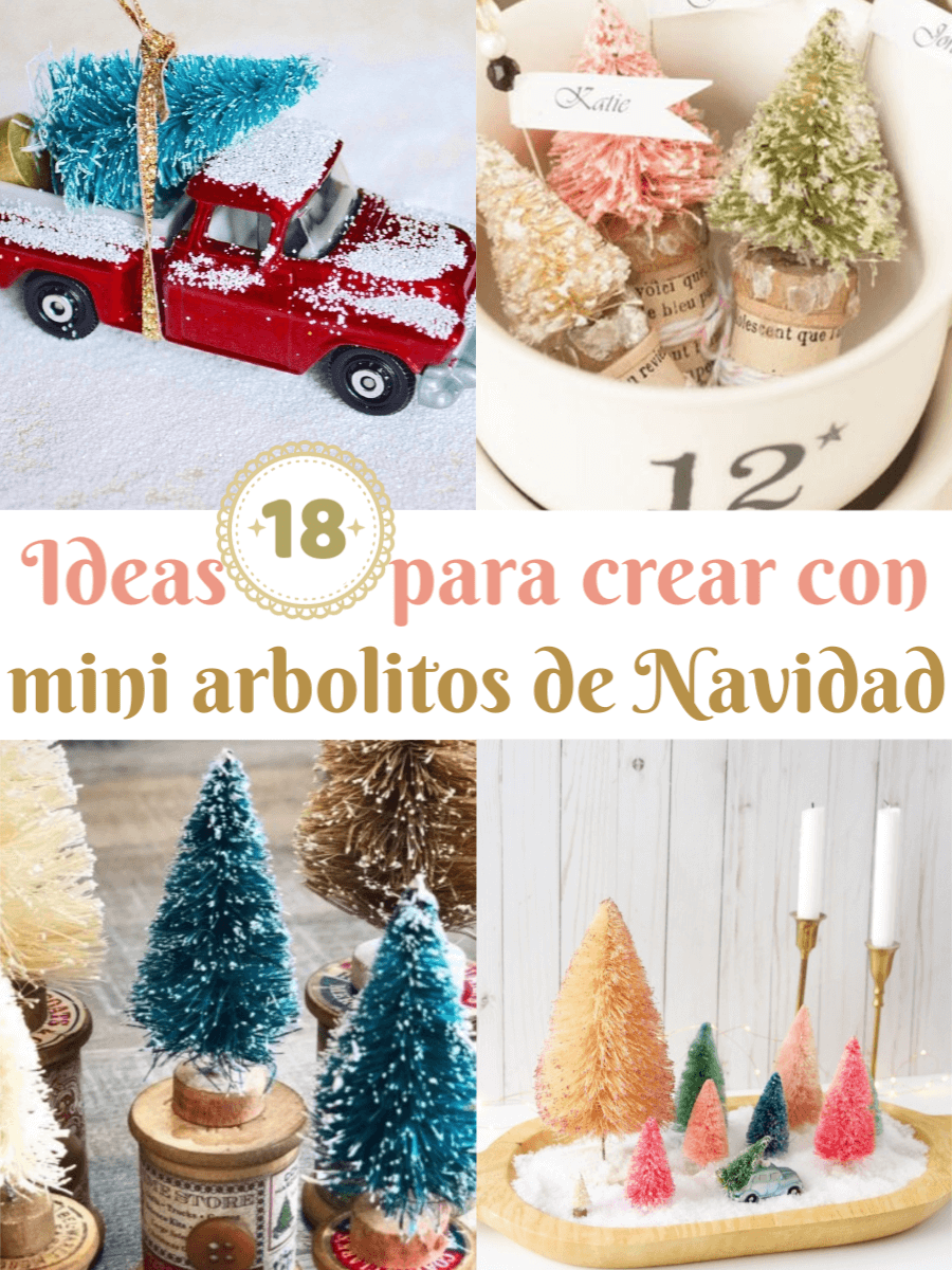 Ideas para hacer con mini arbolitos de Navidad 1