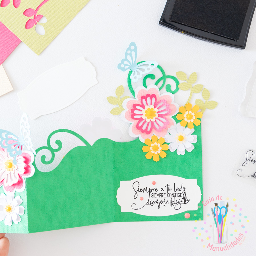 Tarjeta ramo de flores con Scanncut 5