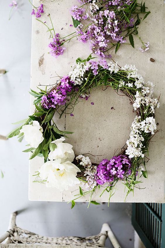 crea corona y diademas DIY con flores frescas 2