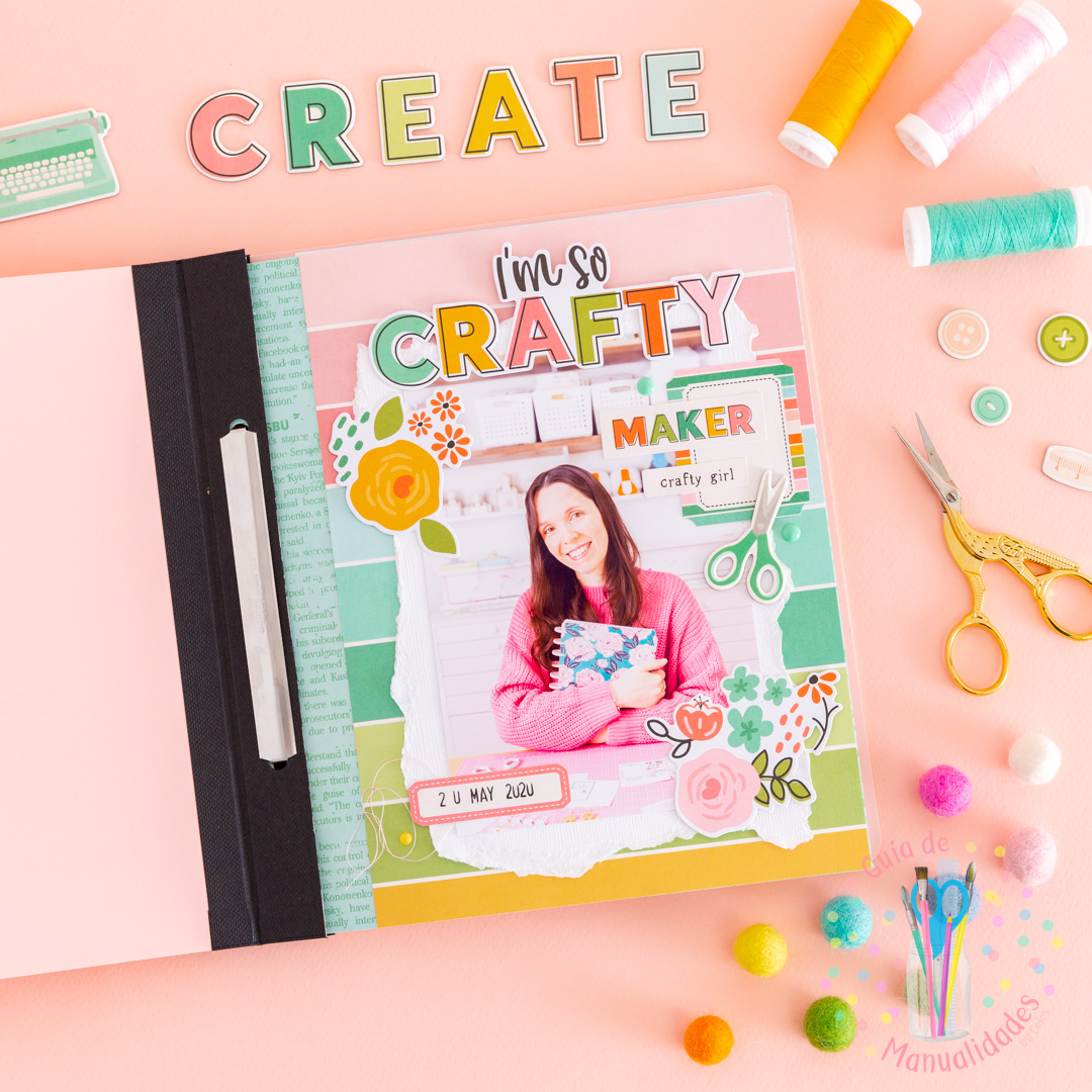 Flipbook Mini Album Crafty Girl Simple Stories 5