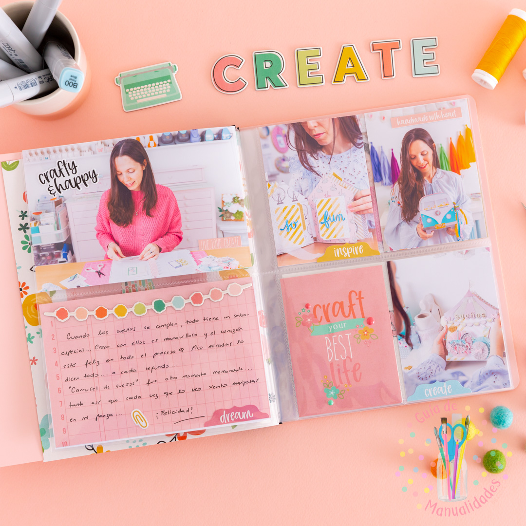 Flipbook Mini Album Crafty Girl Simple Stories 7