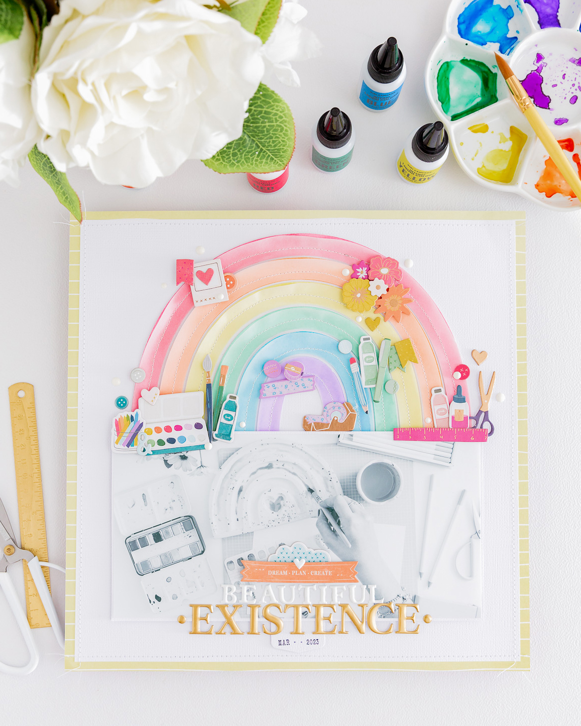 My Beautiful Existence Layout with Bibi Cameron - Guía De Manualidades