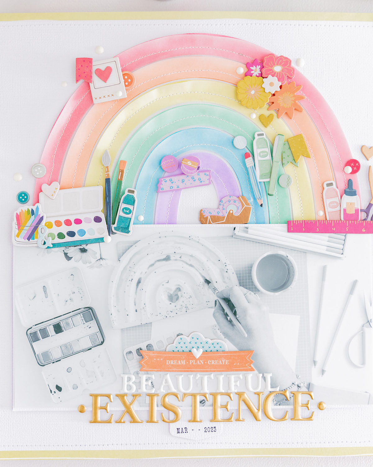 My Beautiful Existence Layout with Bibi Cameron - Guía De Manualidades